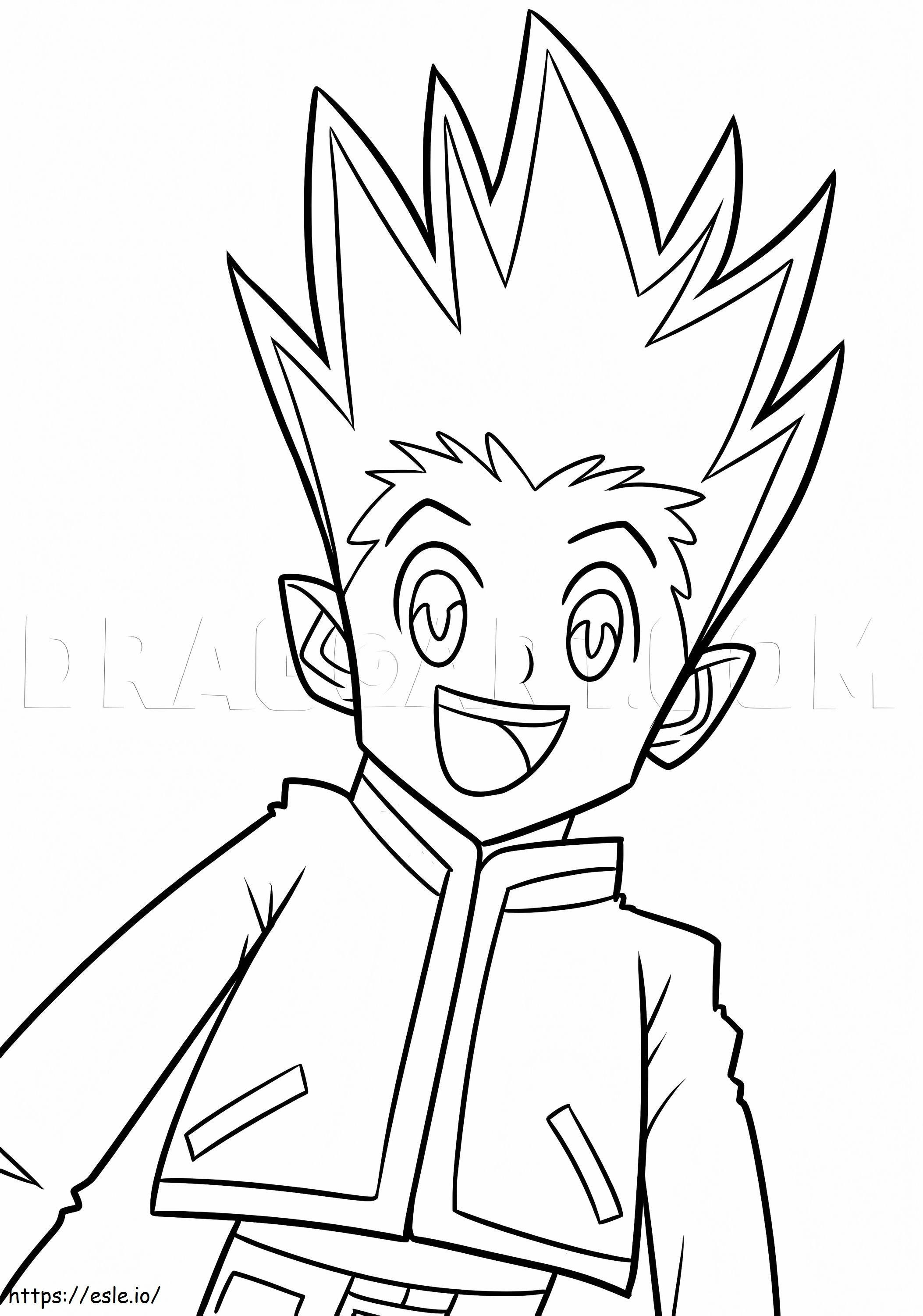 Gon Hunter X Hunter coloring page