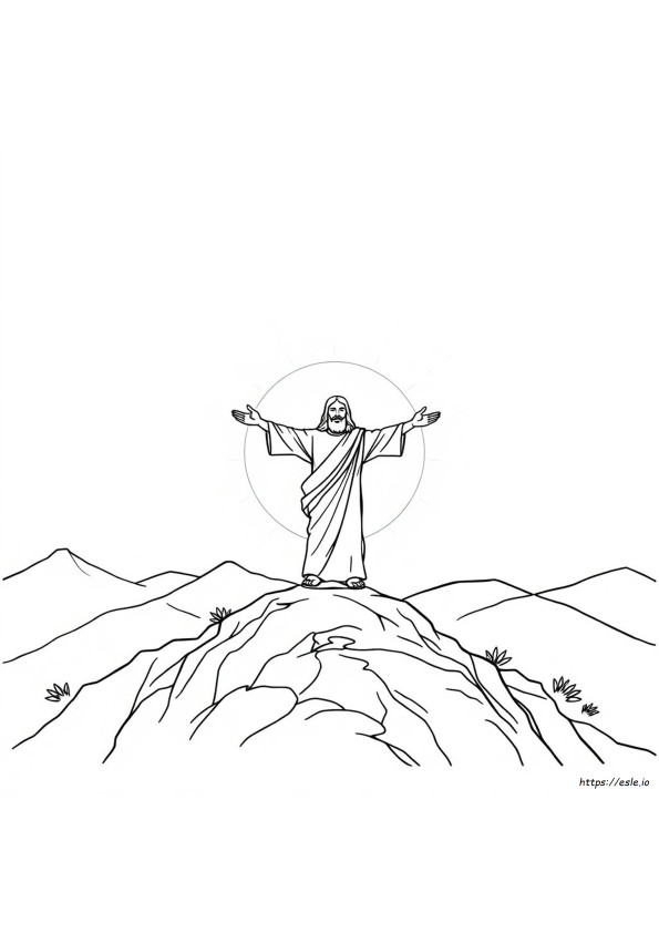 Yesus Telah Bangkit Halaman Mewarnai