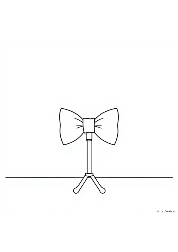 Free Printable Bow Tie Coloring Page