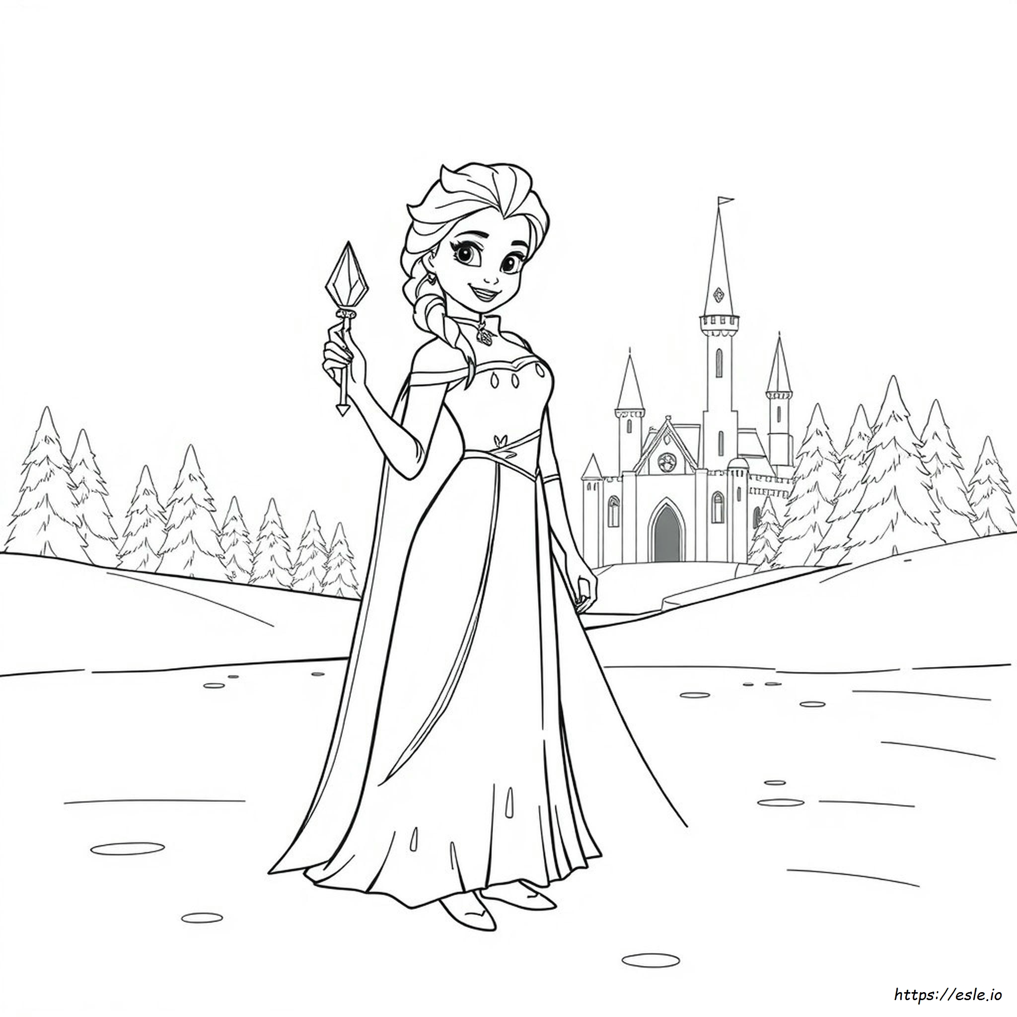 Elsa Frozen Images For Coloring