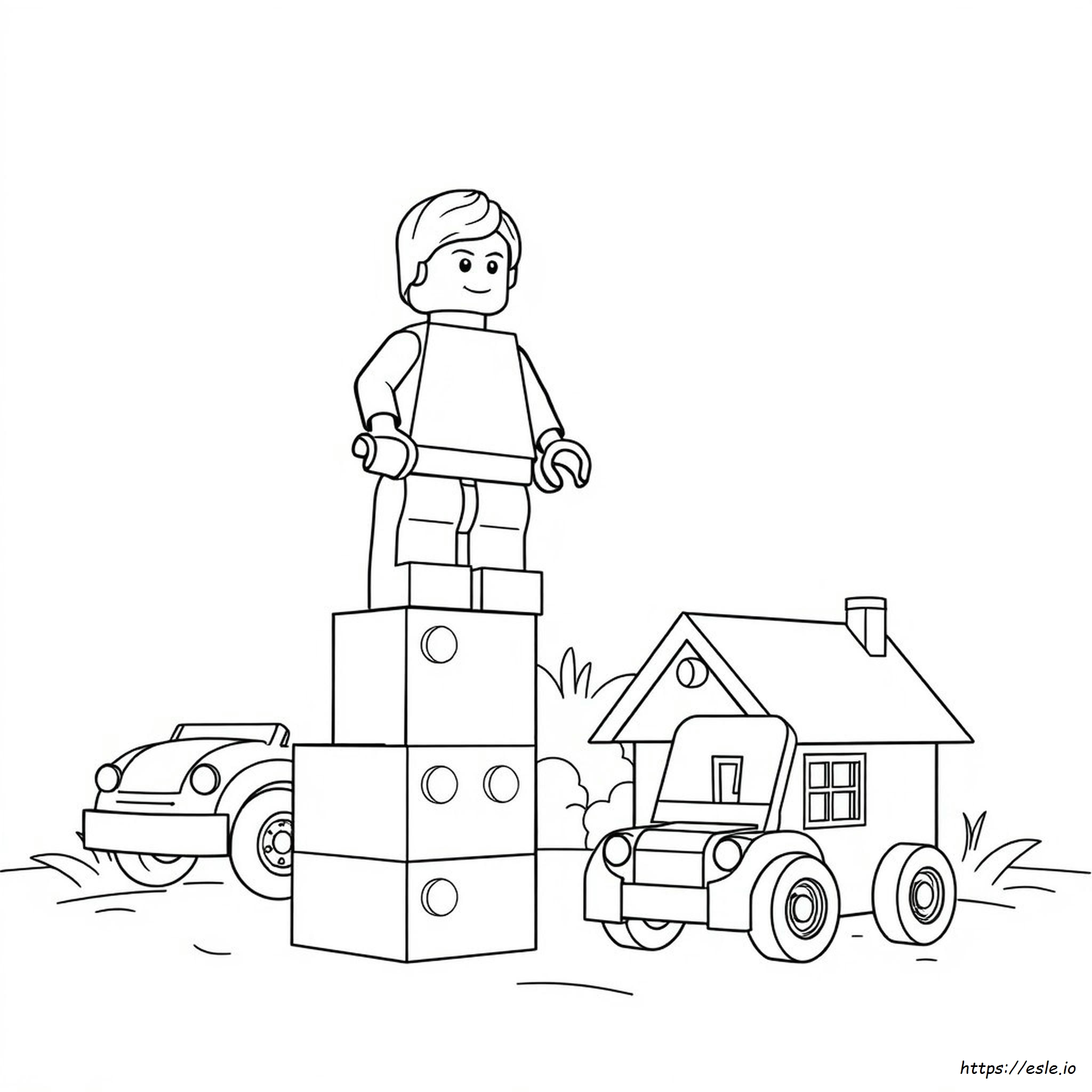 Personaggio Lego Da Colorare