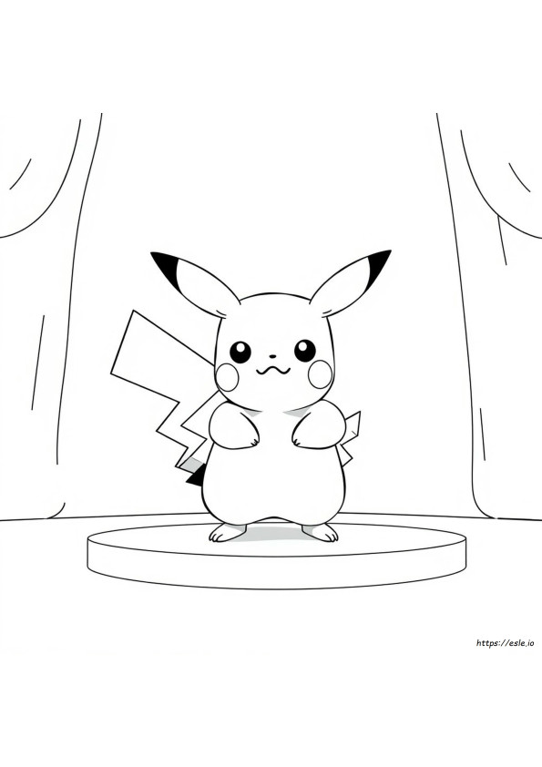 Anime Pikachu Kleurplaten
