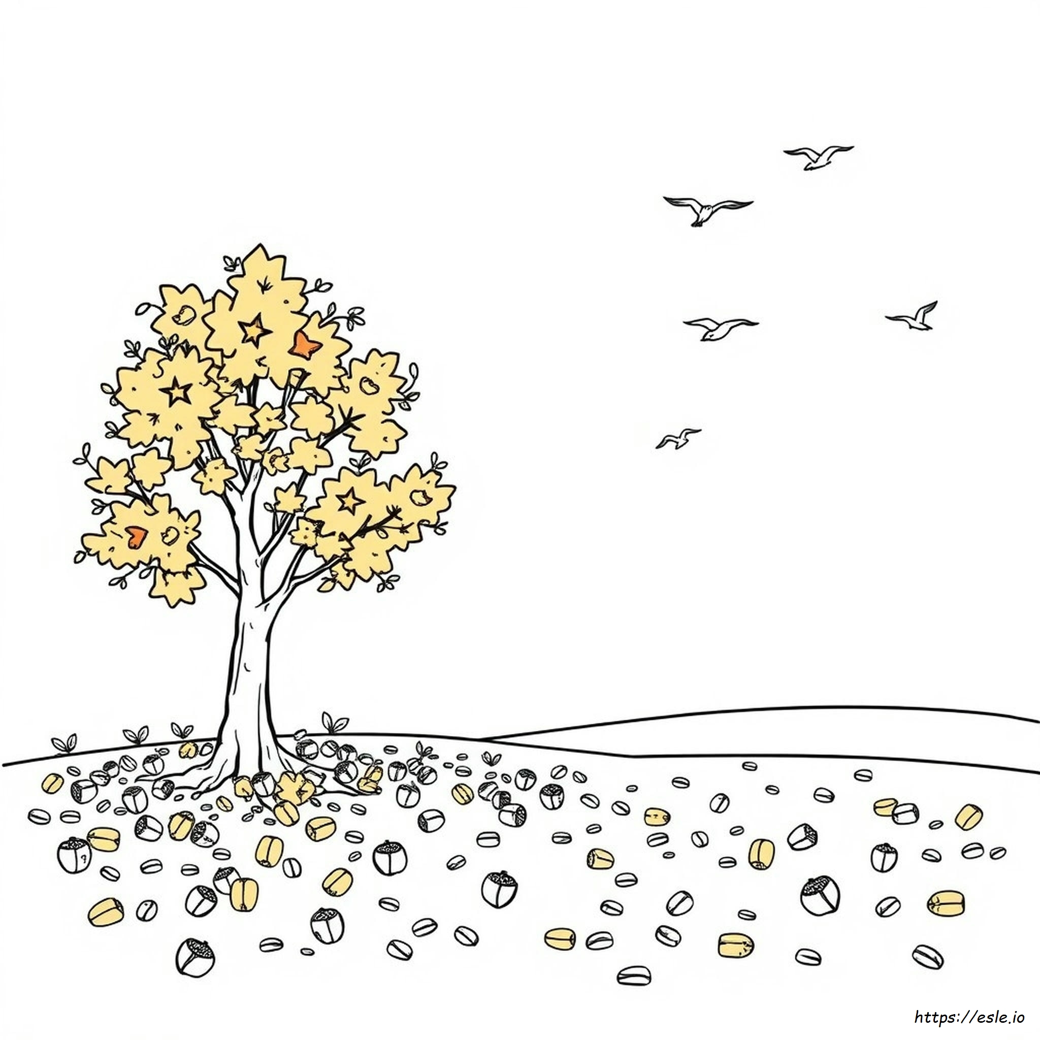 Disegni Da Colorare Autunnali Estetici