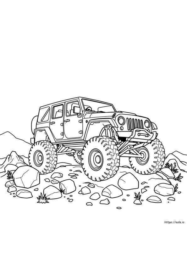 Coloriages Jeep Rock Crawler