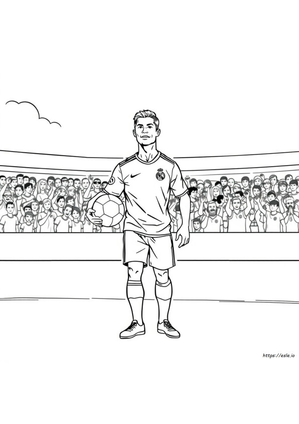 Gambar Ronaldo Untuk Mewarnai