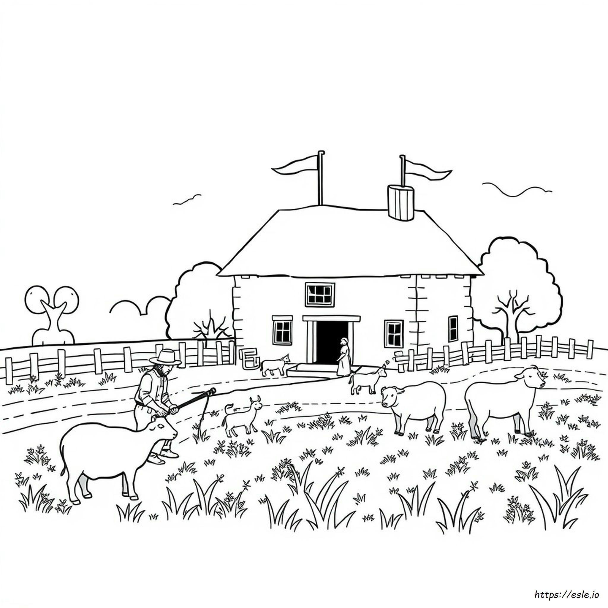 Disegni Da Colorare Vita Coloniale