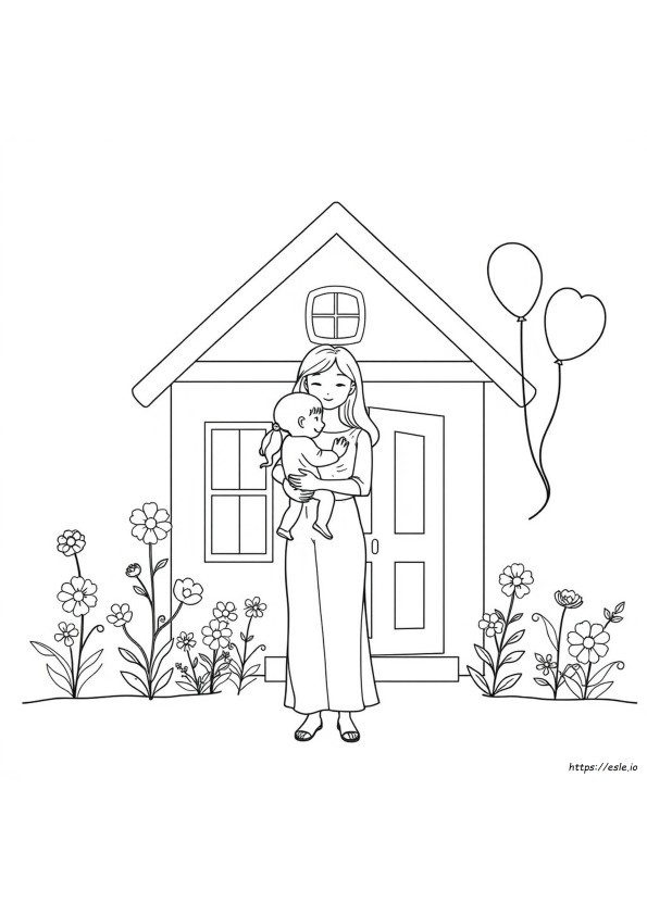 Coloriage Maman
