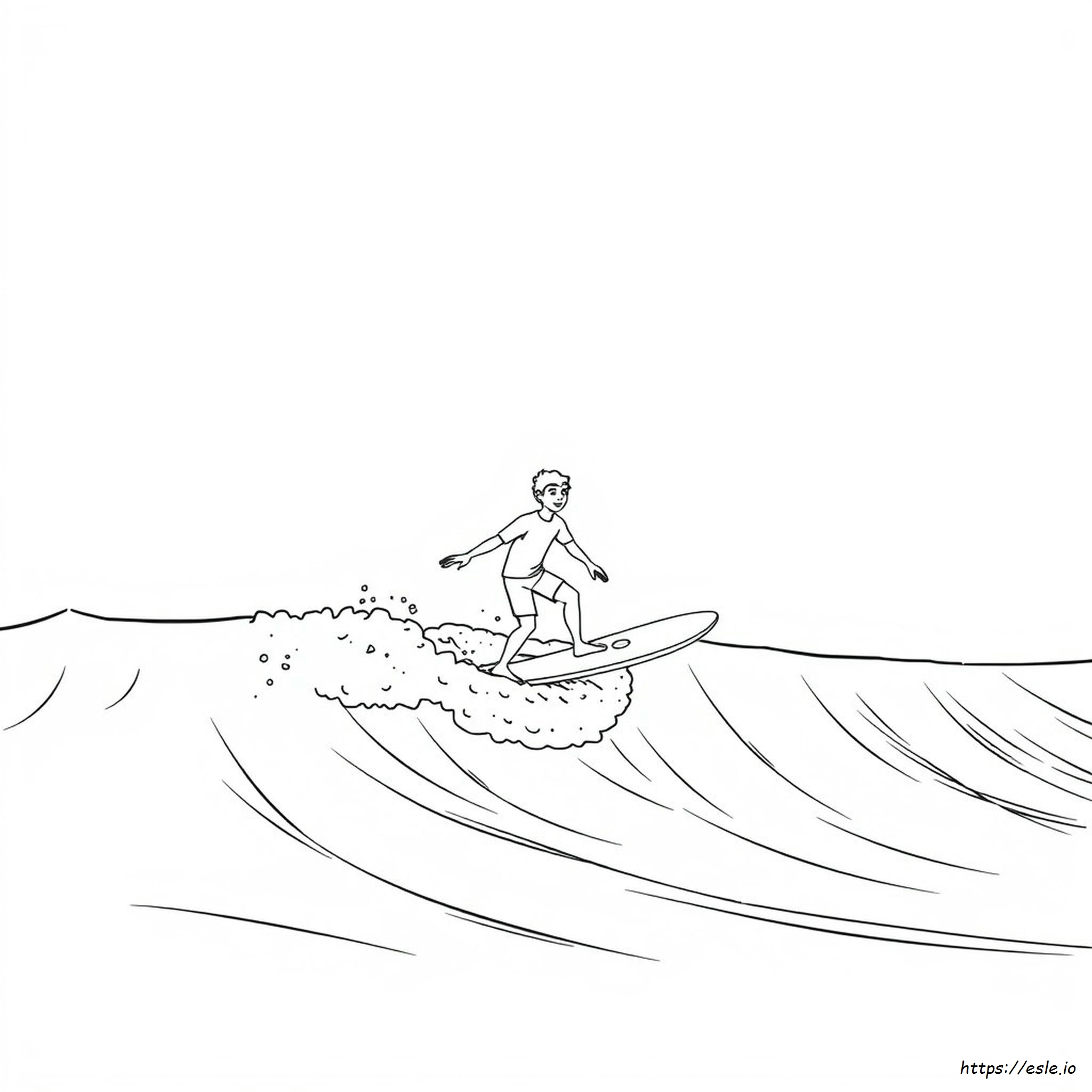 Surfing Coloring Pages Printable