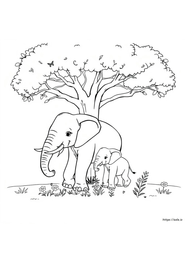 Elefante Para Colorear