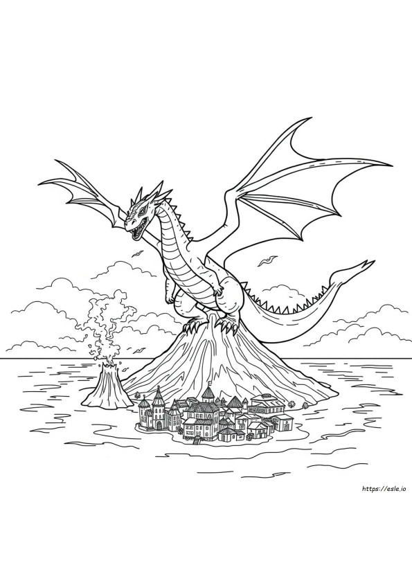King Ghidorah Lembar Mewarnai 2019