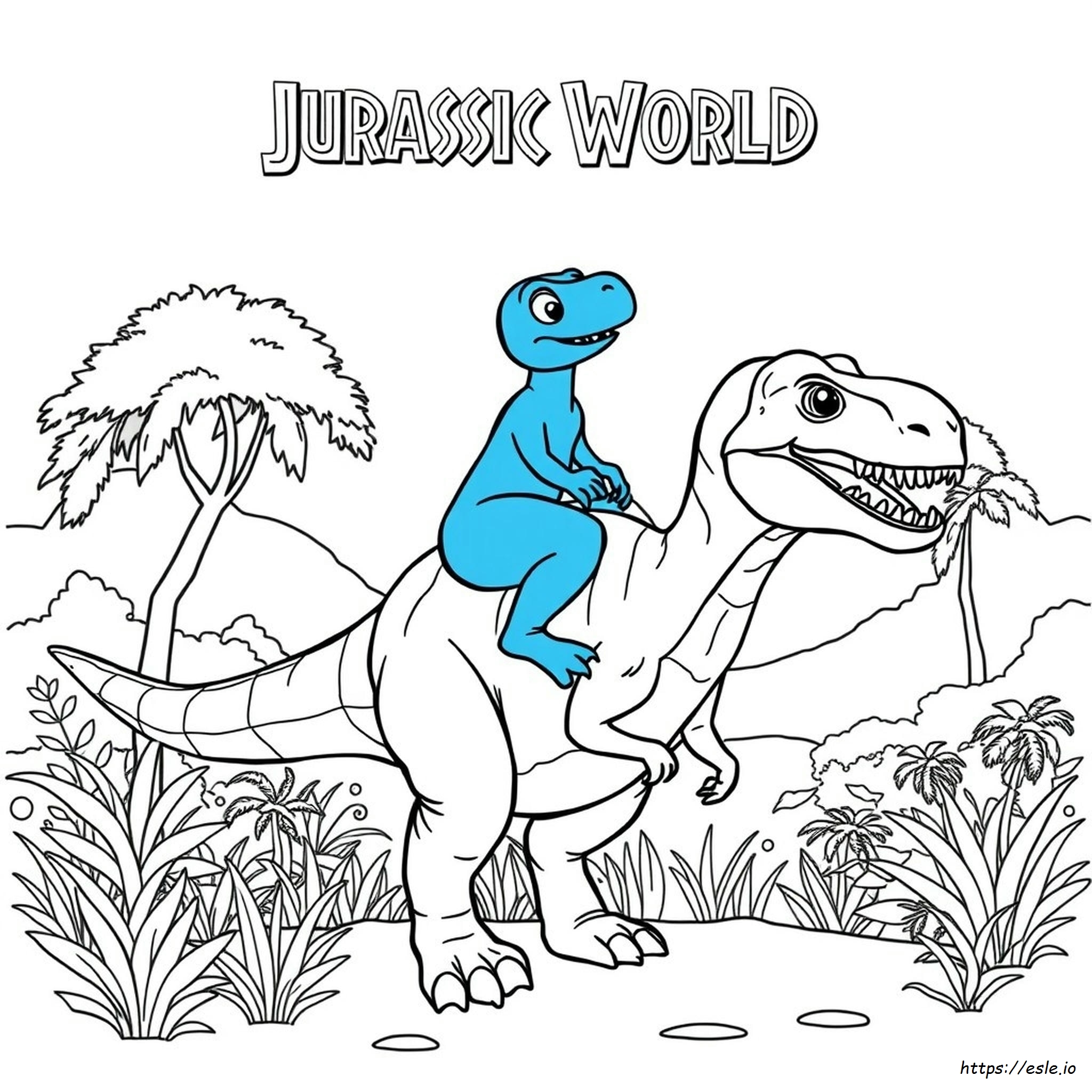 Jurassic World Blue Da Colorare