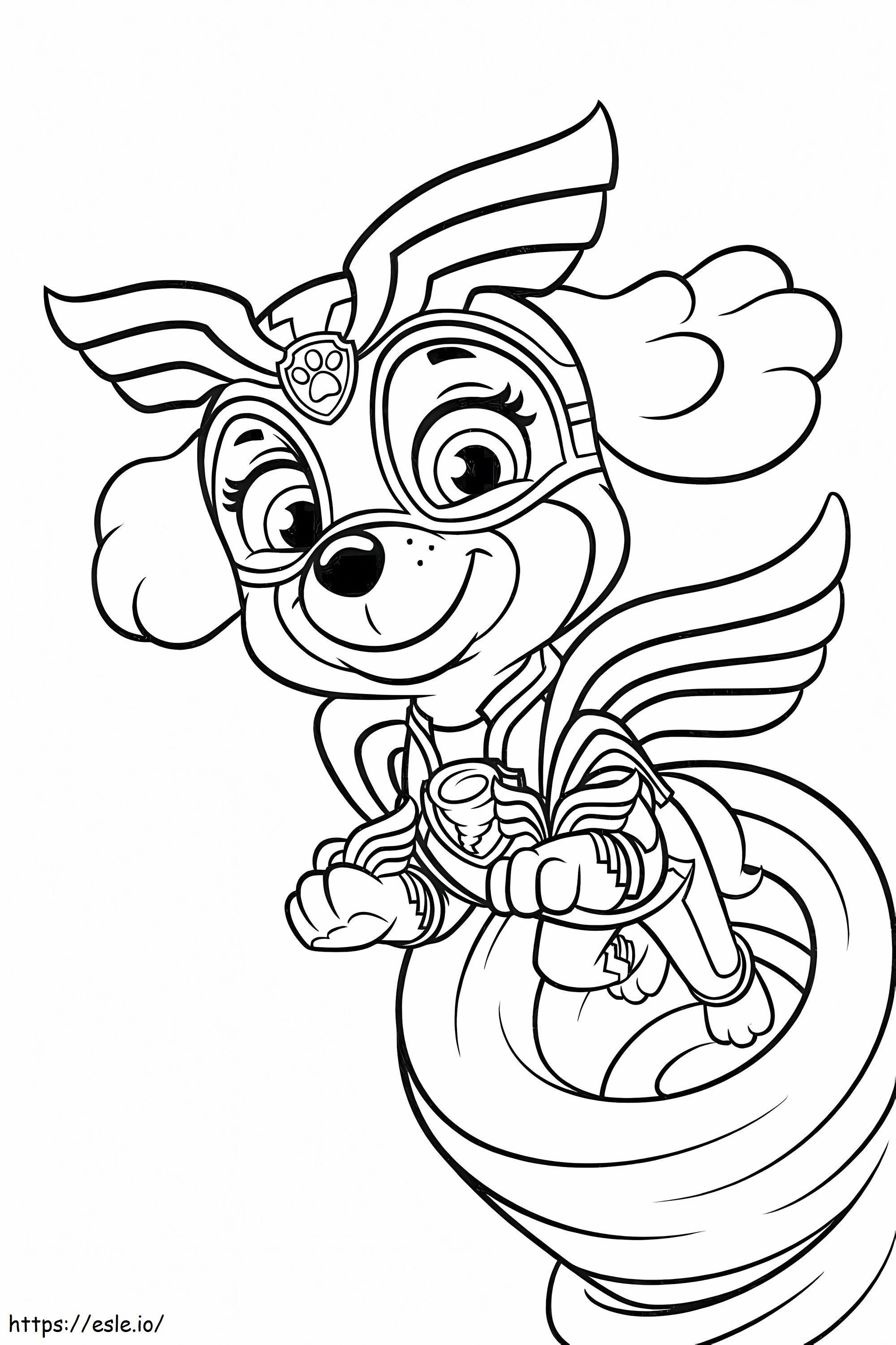 Skye From Paw Patrol 1 coloring page