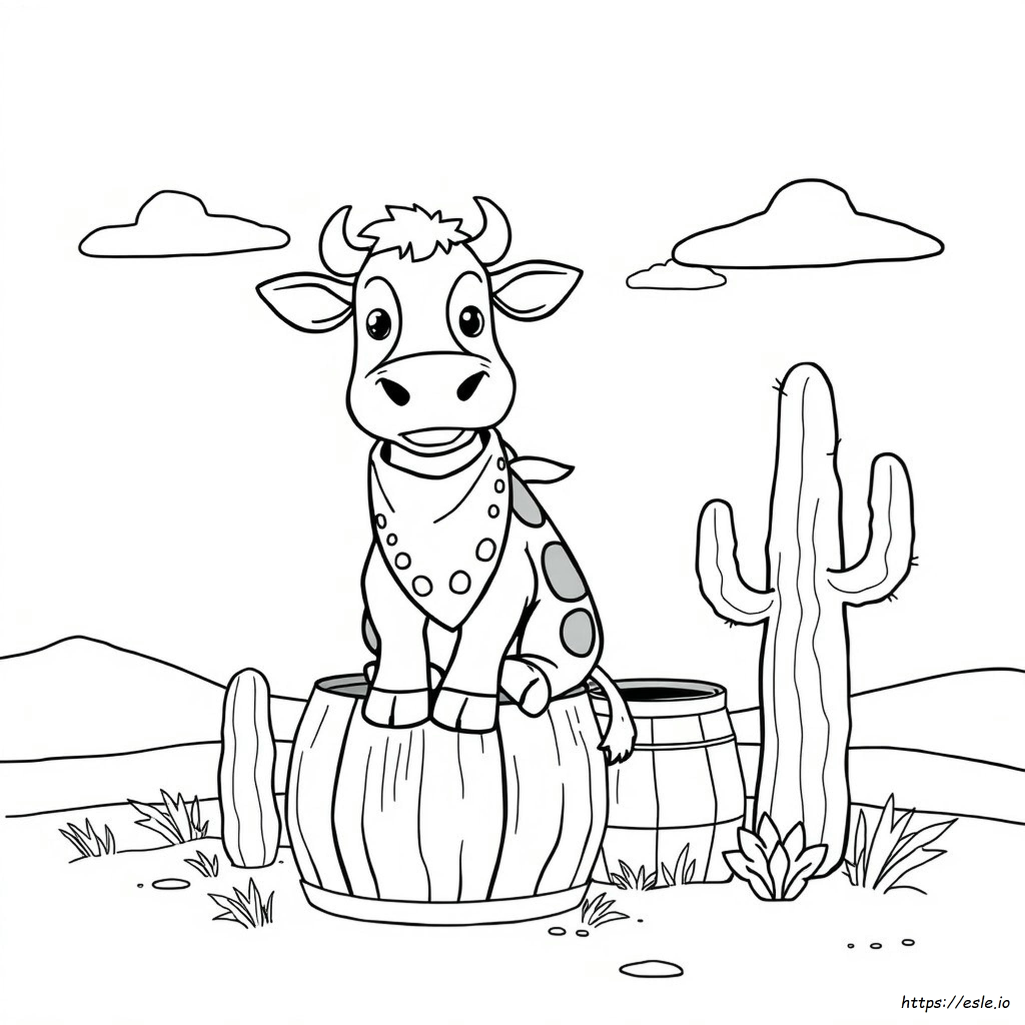 Coloriage Bandana De Cowboy