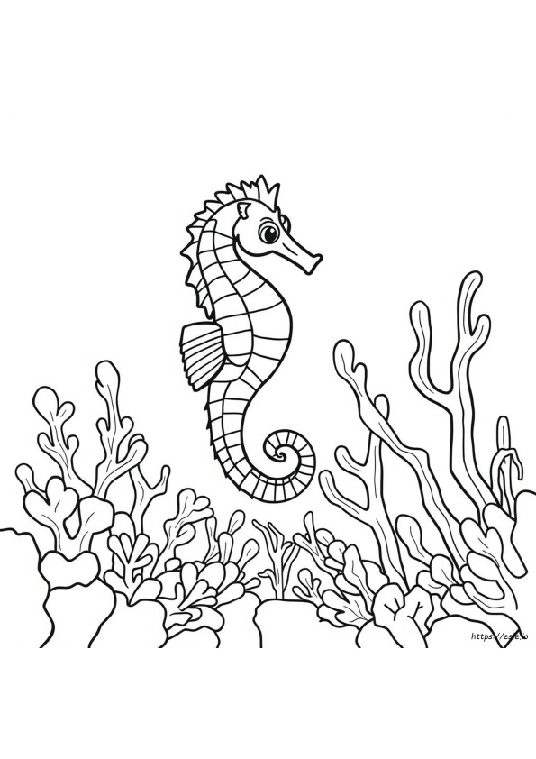 Free Printable Seahorse Coloring Pages
