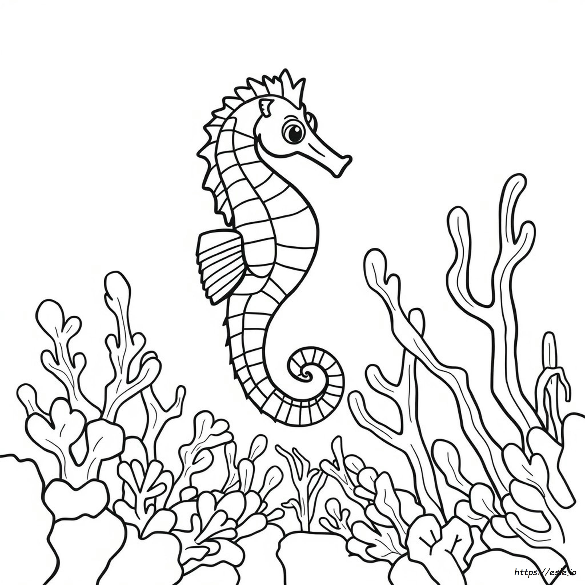 Free Printable Seahorse Coloring Pages