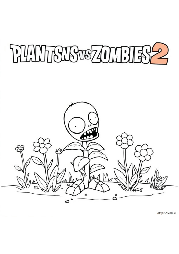Coloring Plants Vs Zombies 2