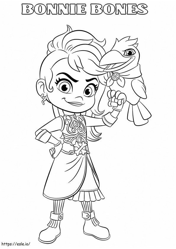 Bonnie Bones From Santiago Of The Seas coloring page