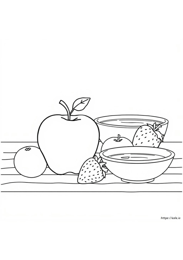 Apple Coloring Pages For Kids