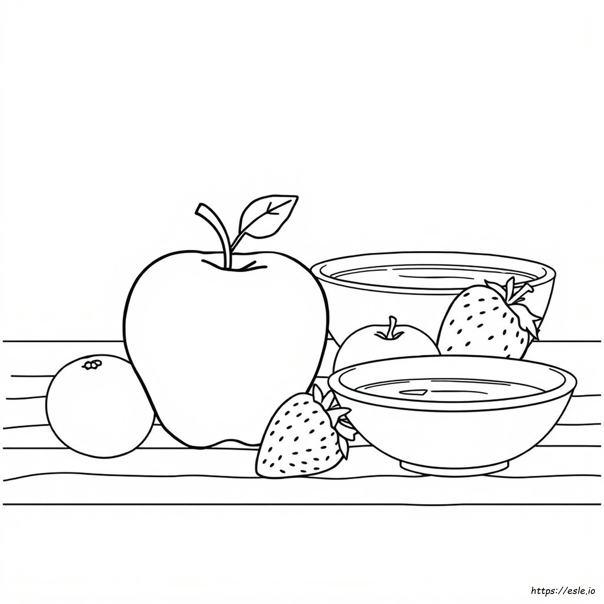 Apfel Ausmalbilder Für Kinder