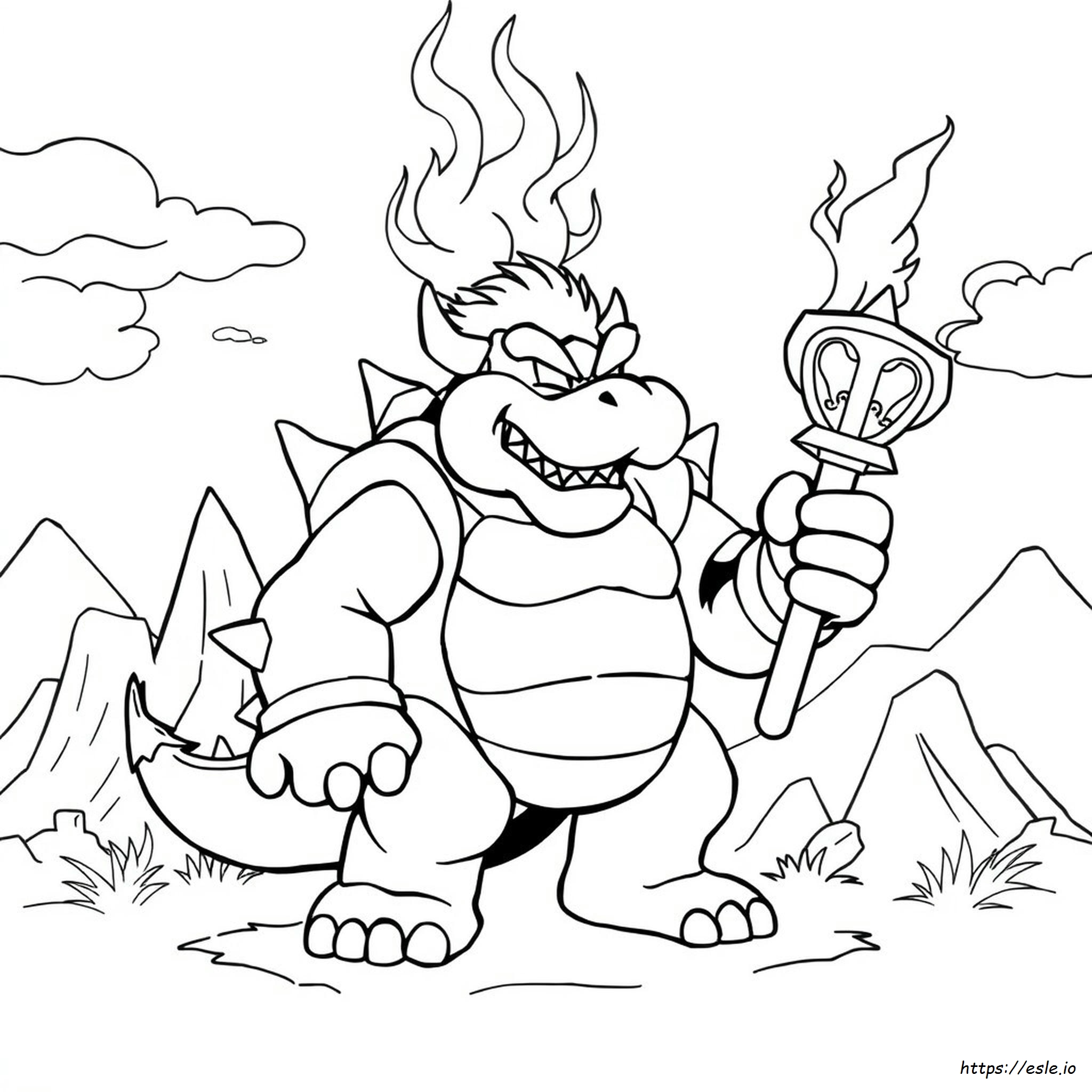 Coloriage Bowser