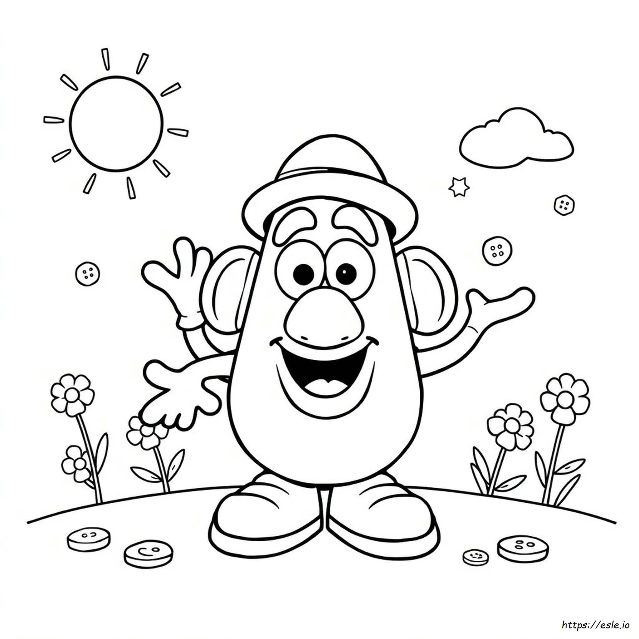 Printable Mrs Potato Head Coloring Page