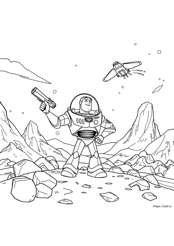 Brawl Stars Buzz Lightyear Coloring Page