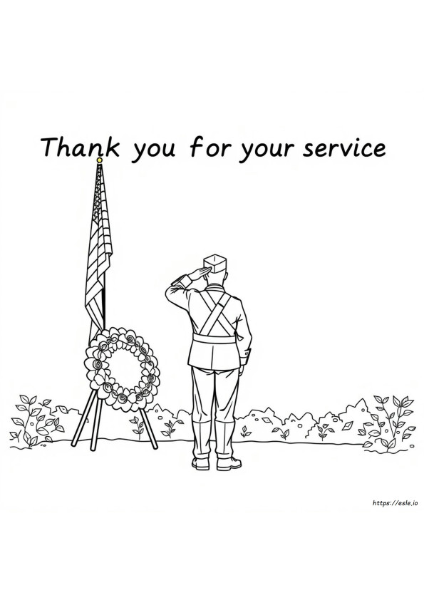 Grazie Per Il Vostro Servizio: Disegni Da Colorare Per Il Giorno Dei Veterani