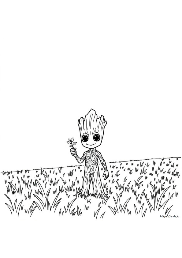 Aku Adalah Groot Gambar Mewarnai