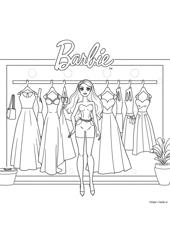 Buku Mewarnai Fashion Barbie