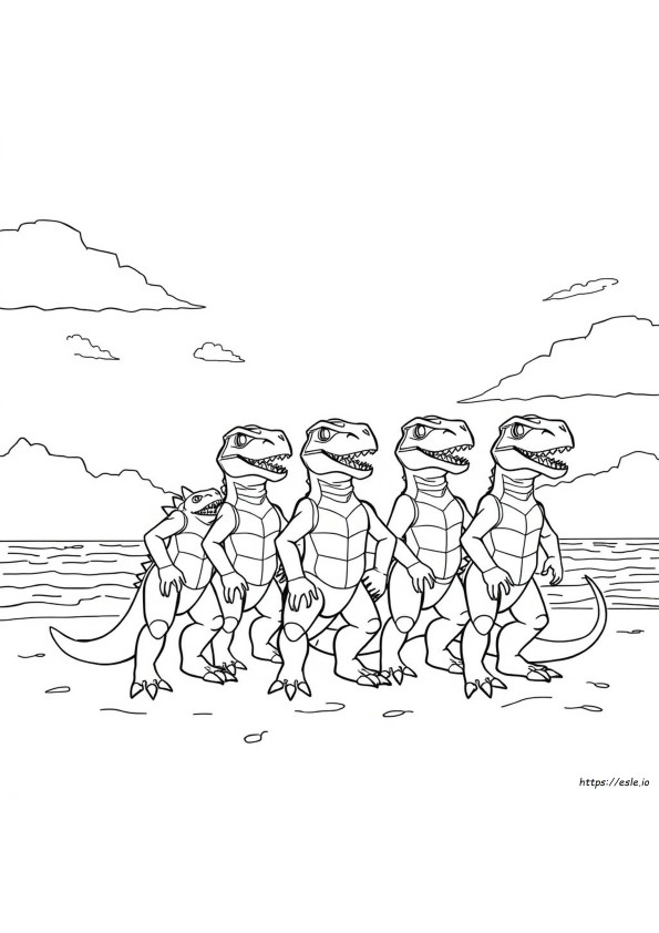 Gambar Mewarnai Ny Rangers