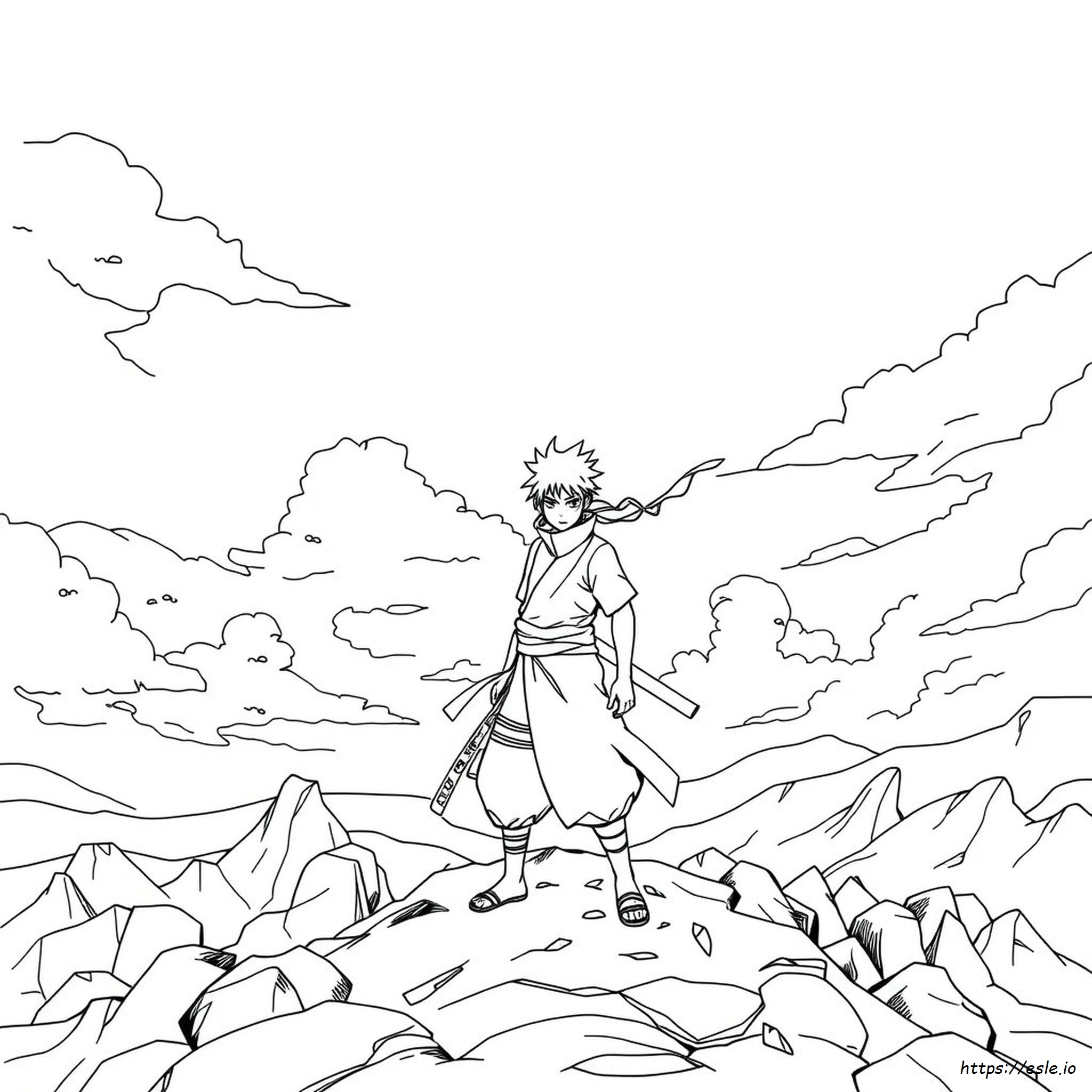 Sasuke Chidori Coloring Pages