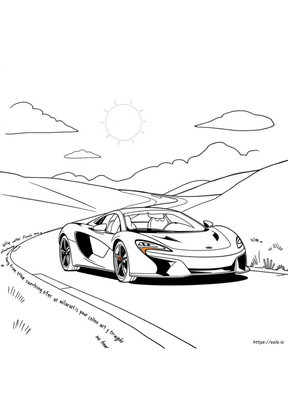 Gambar Mewarnai Mobil Mclaren