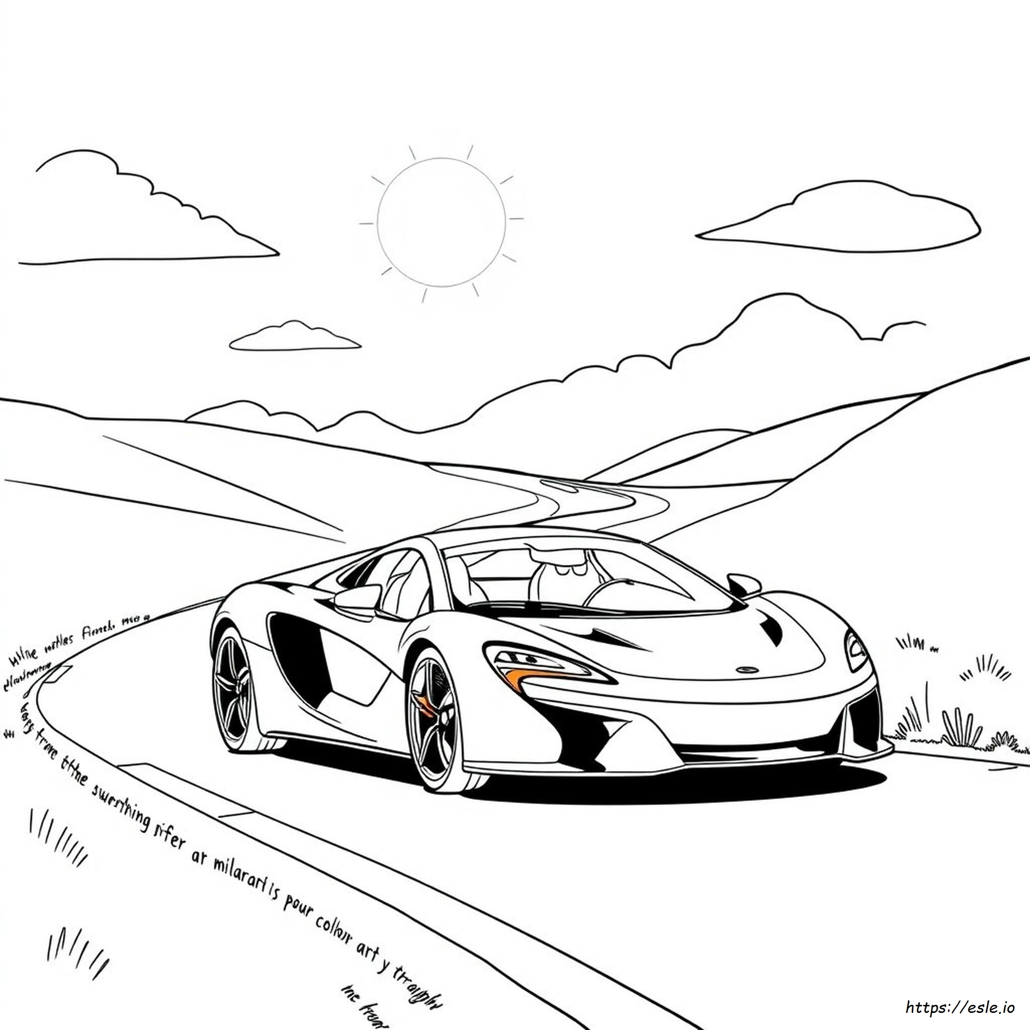 Mclaren Auto Ausmalbilder