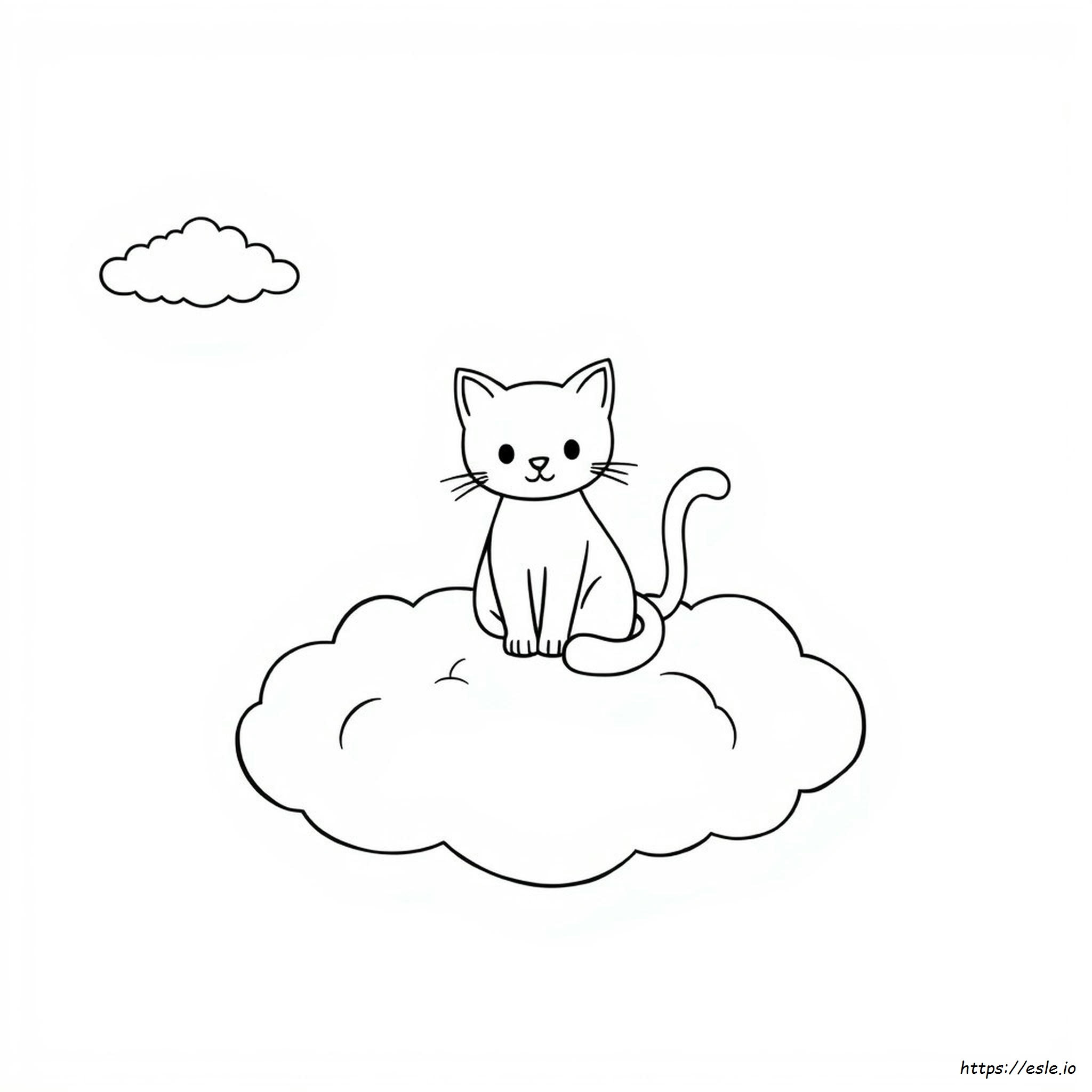 Gatto Da Colorare, Stampabile Gratuitamente