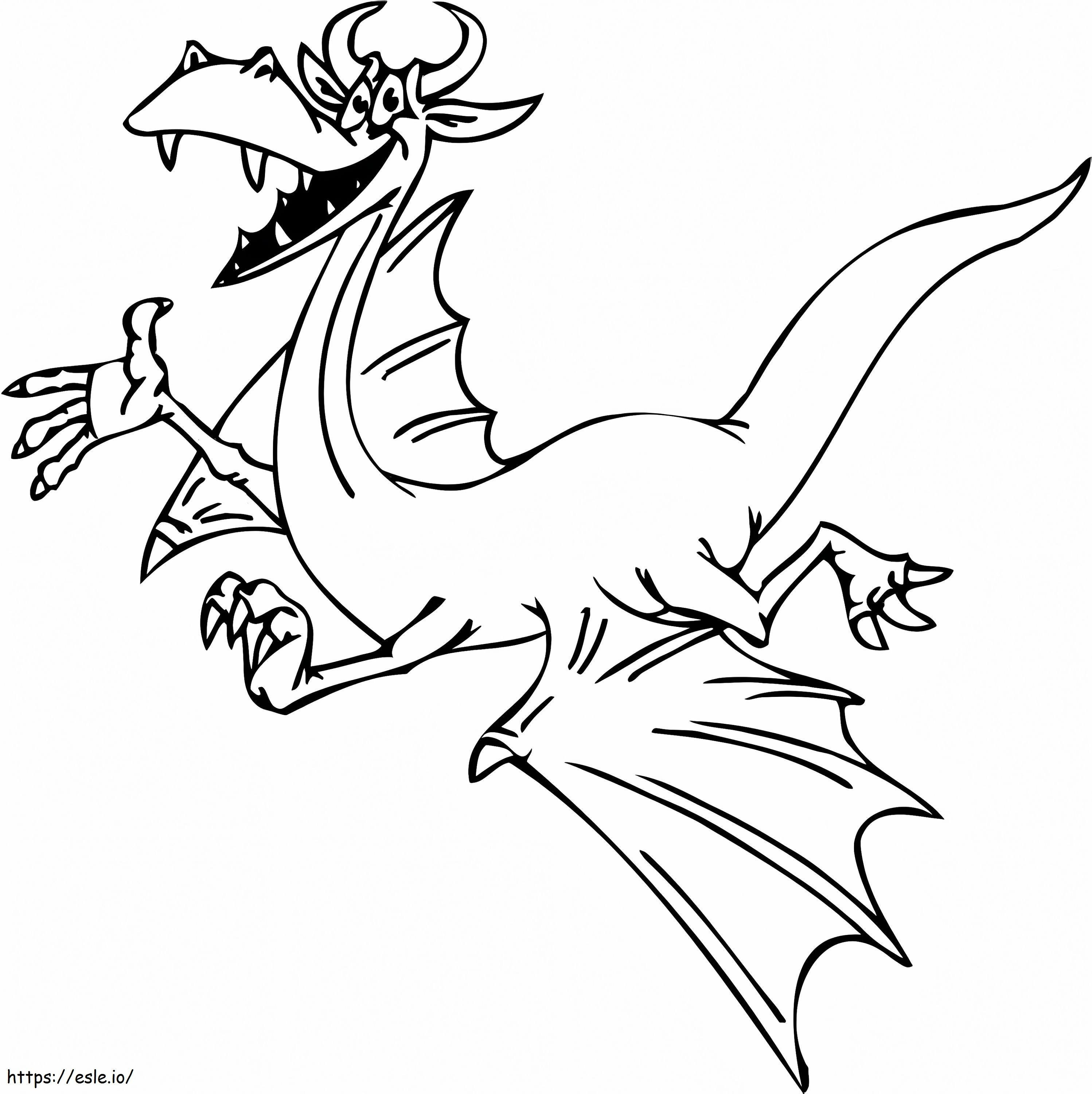 Friendly Dragon coloring page