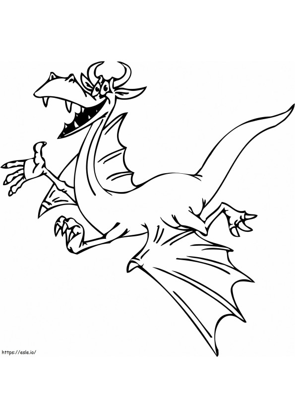 Friendly Dragon coloring page