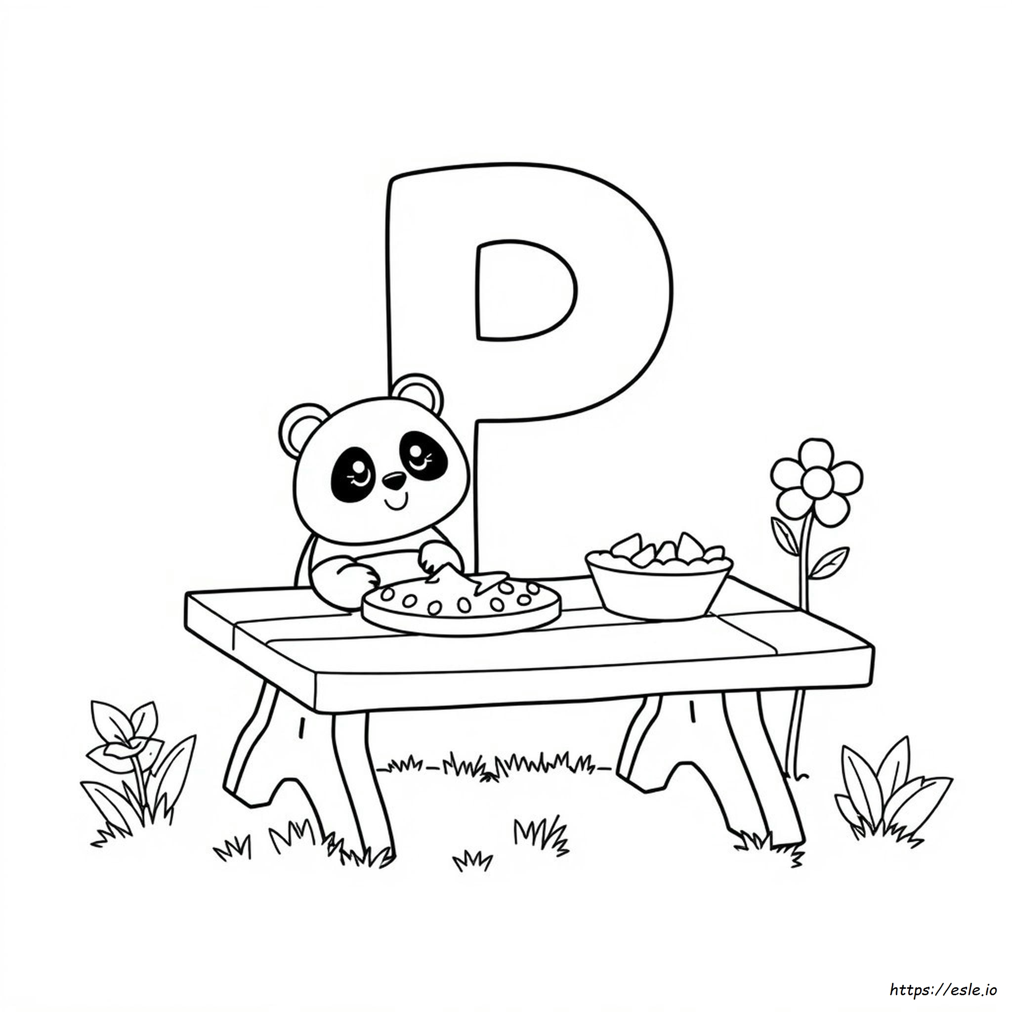 Páginas Para Colorear De La Letra P Para Preescolar