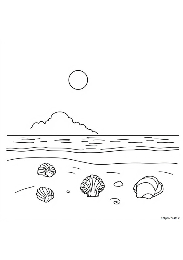 Beach Summer Coloring Pages
