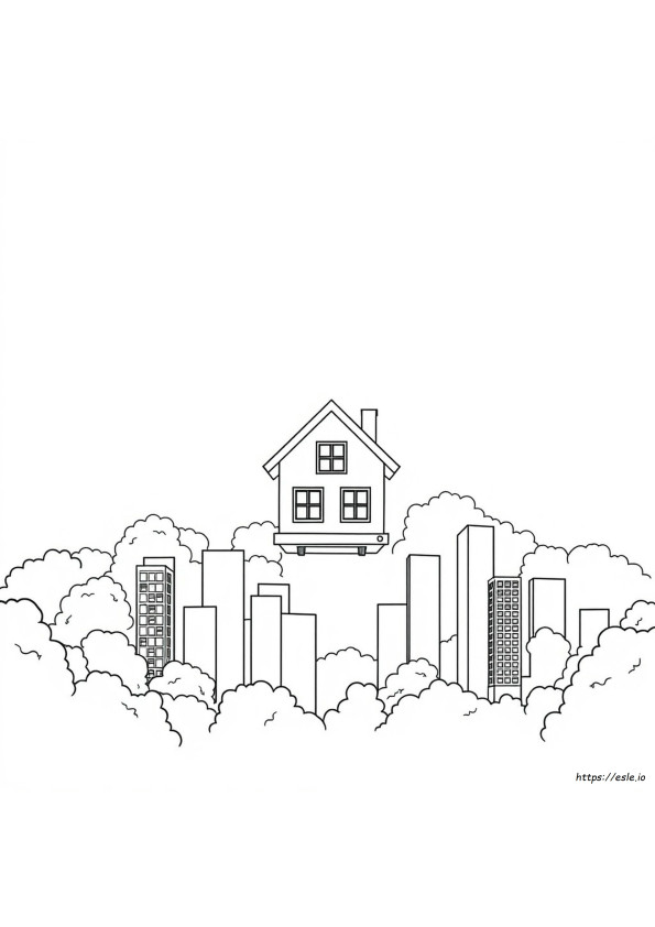Rumah Up Gambar Mewarnai