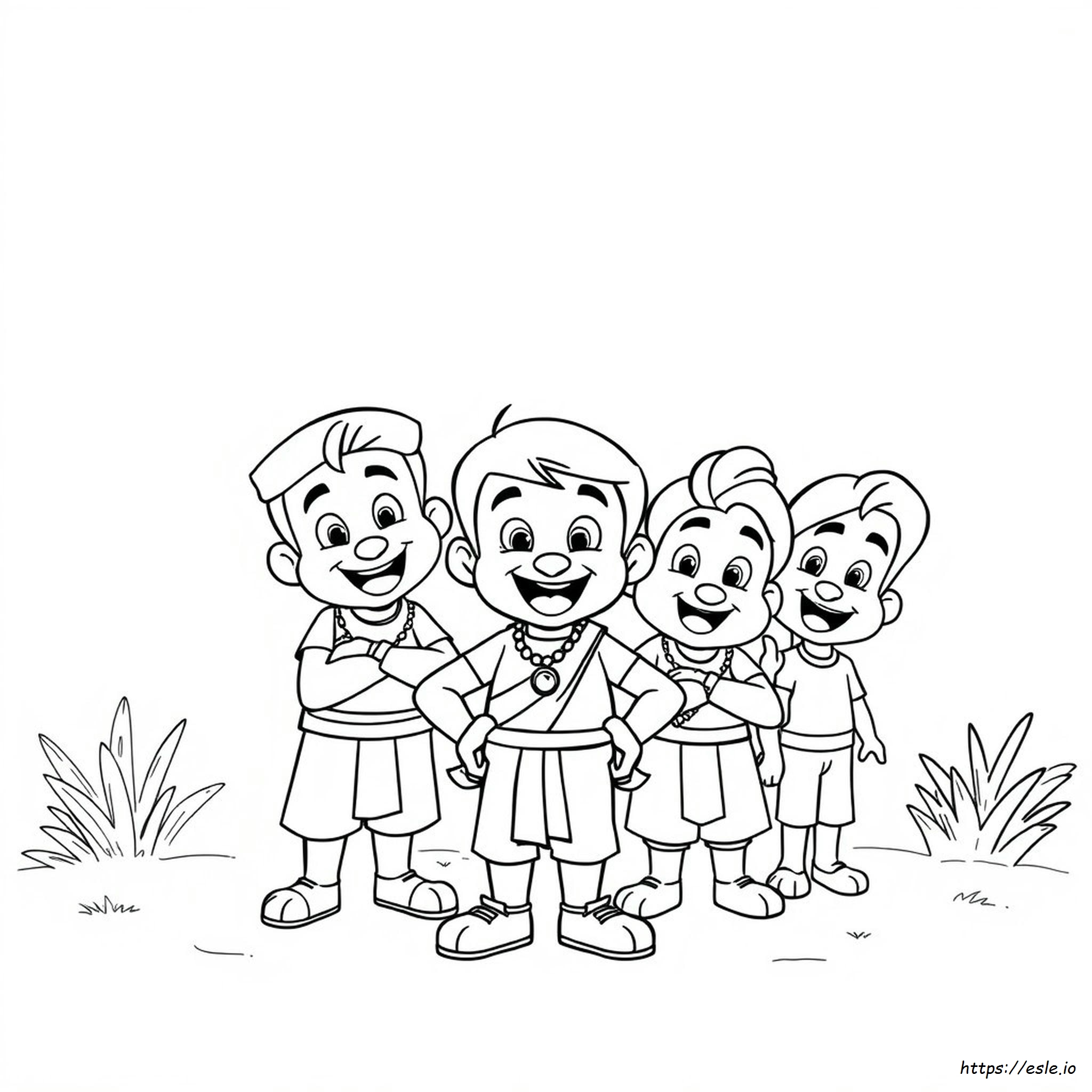 Chotta Bheem Disegni Da Colorare