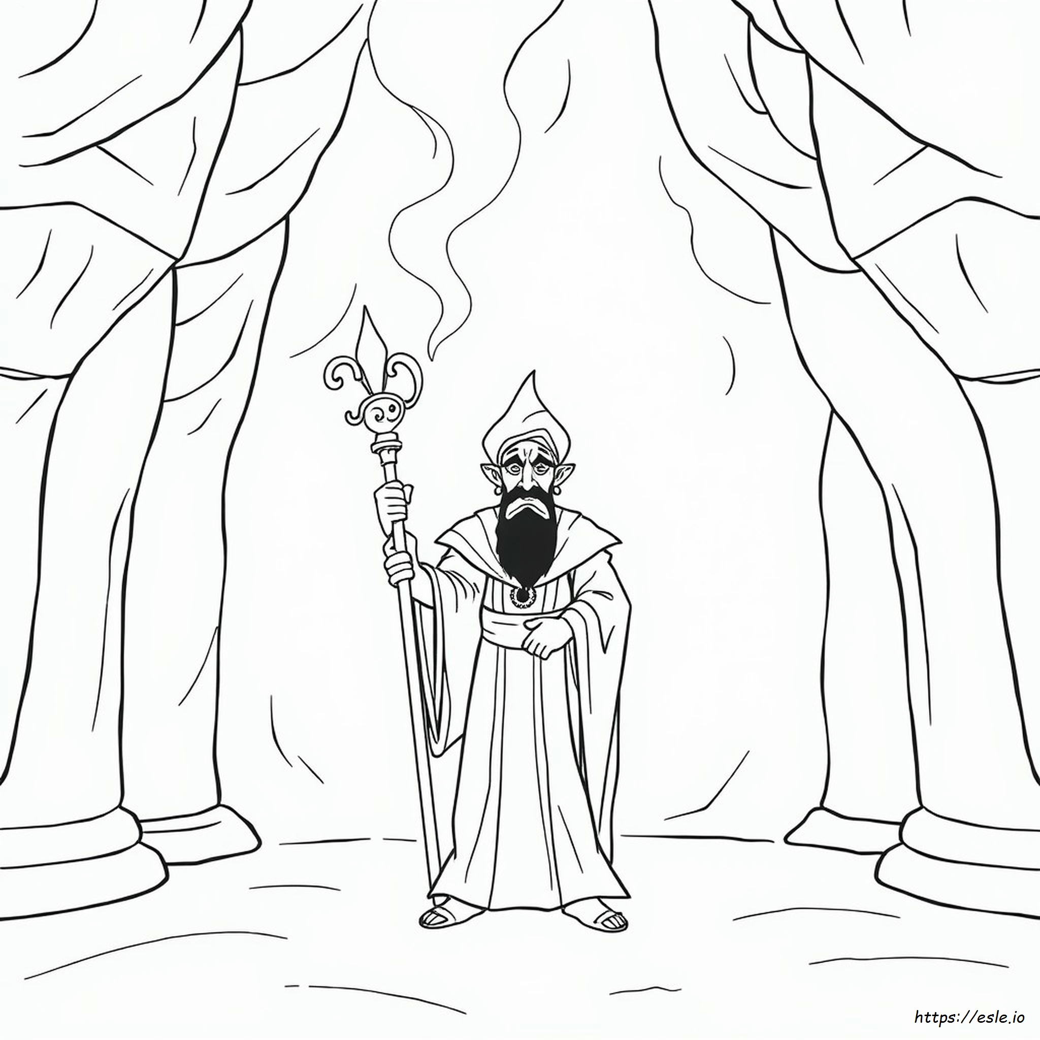Printable Jafar Coloring Page