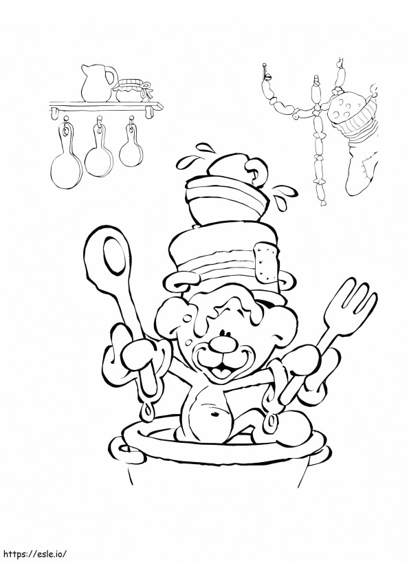 Pimboli And Macaroni coloring page