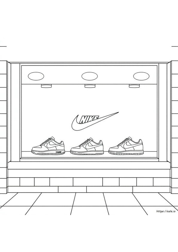 Nike Cipő Színező Oldalak