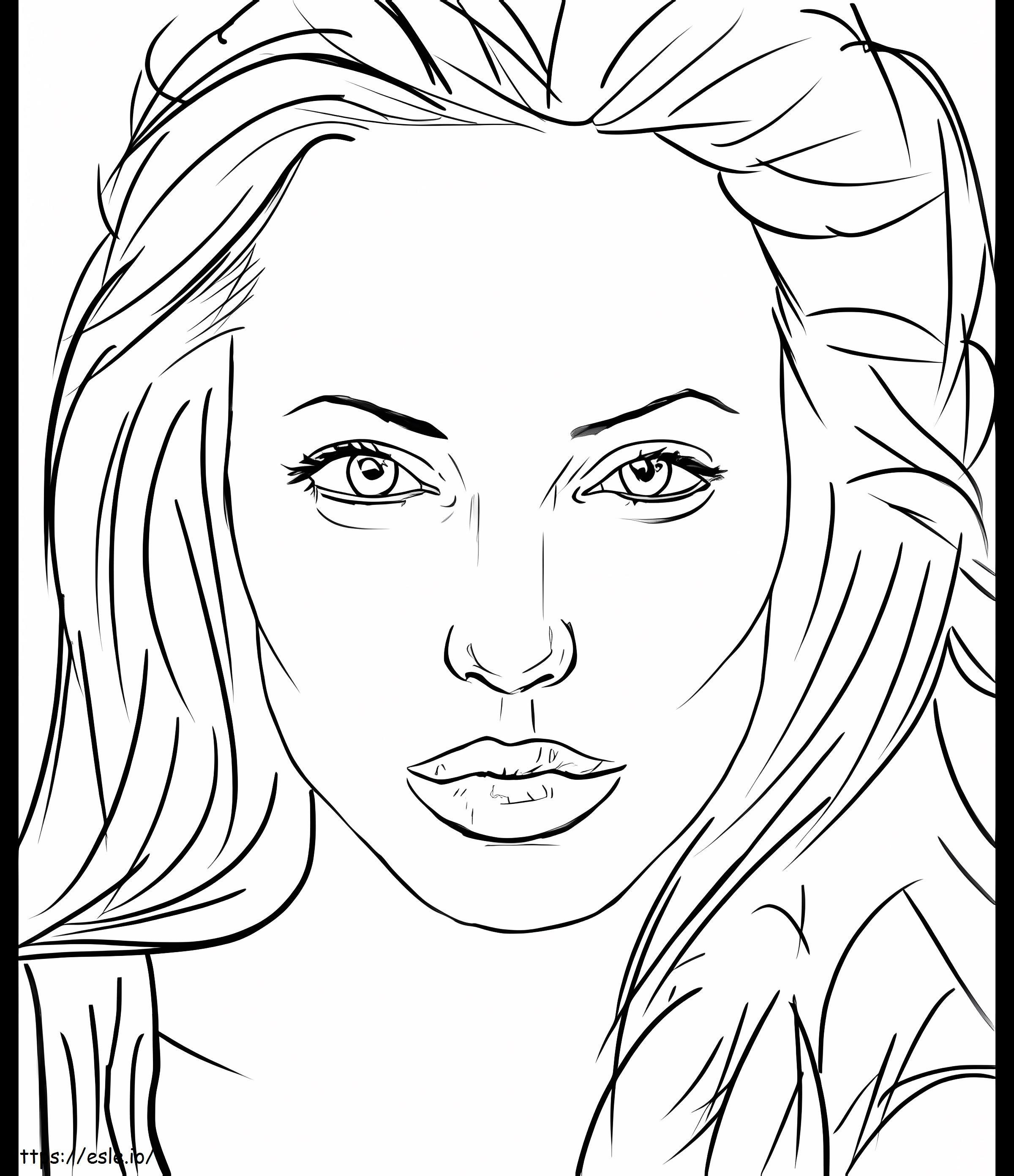 Linda Angelina Jolie para colorir