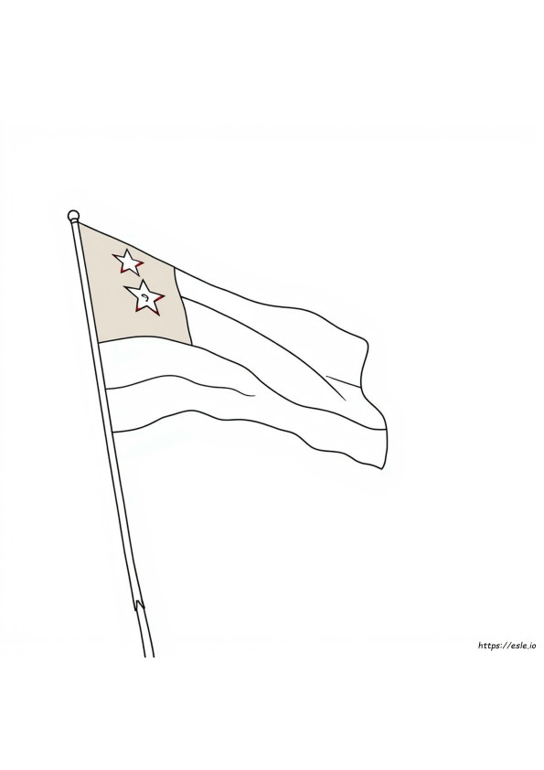 Zambia Flag Coloring Page