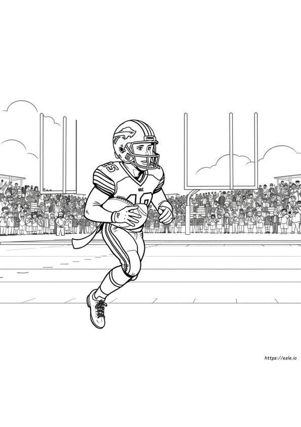 Buffalo Bills Football Gambar Mewarnai
