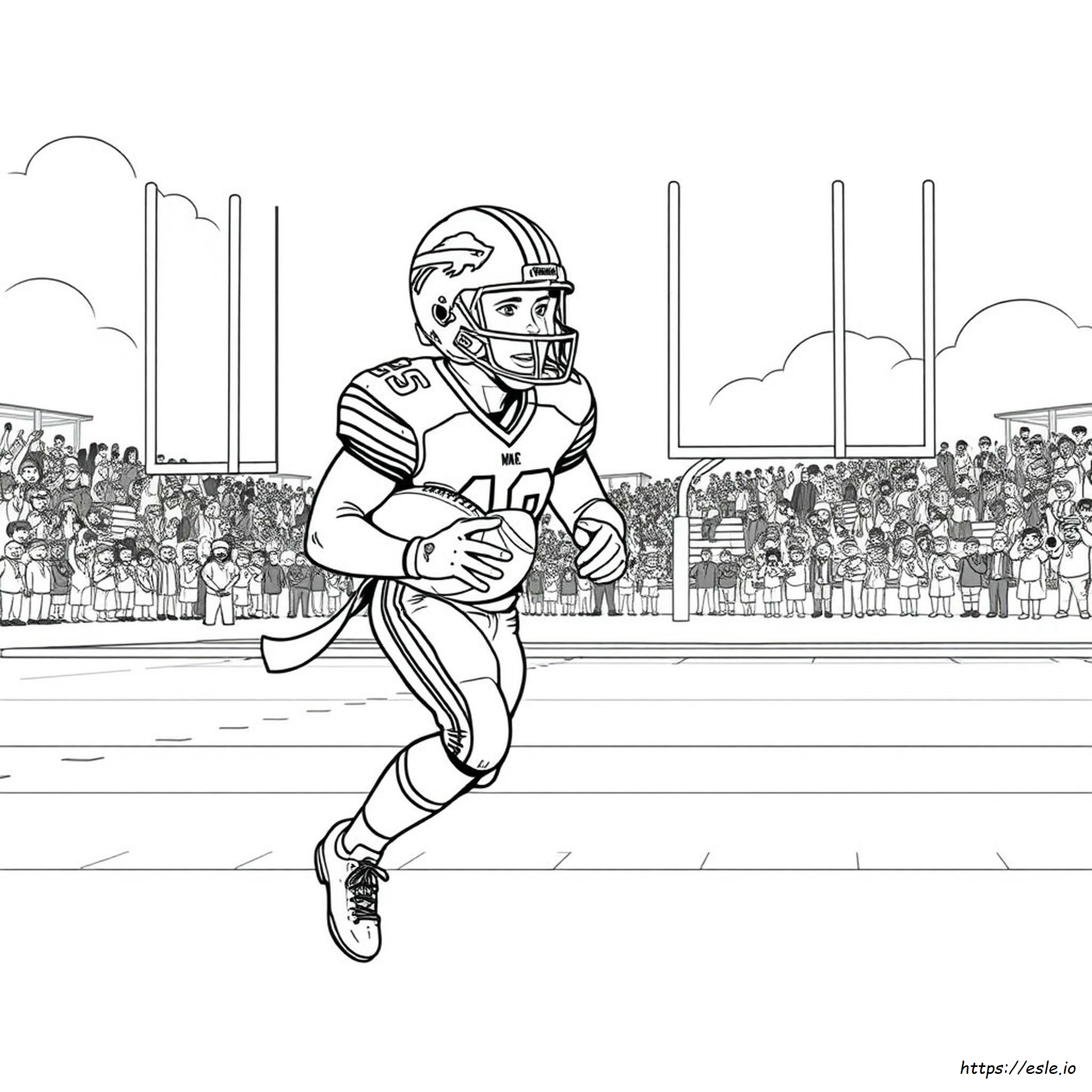 Dibujos Para Colorear De Los Buffalo Bills De Fútbol Americano