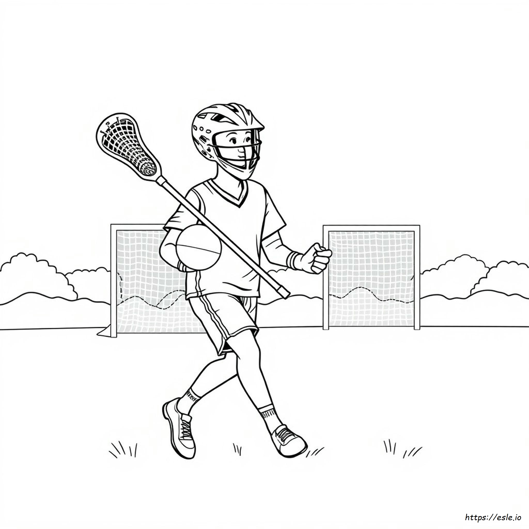 Lacrosse Coloring Pages Free
