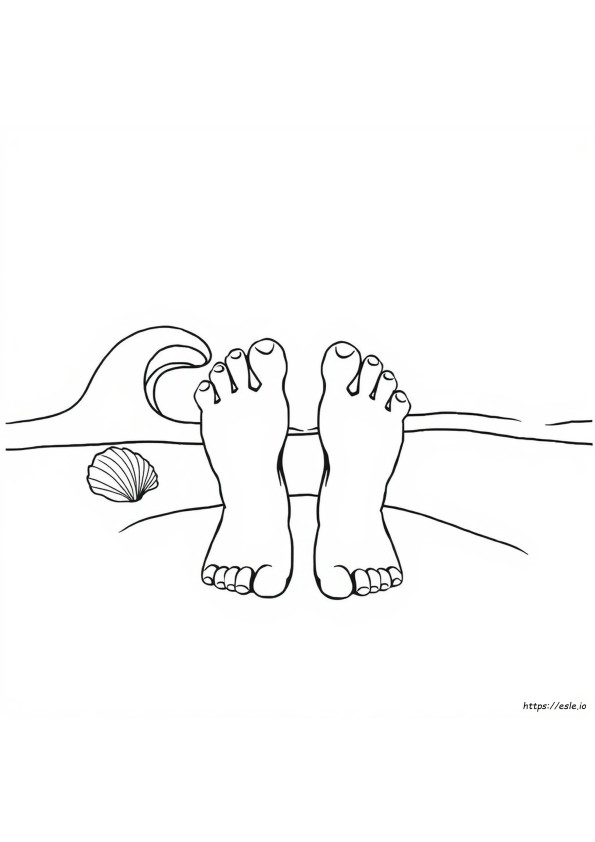 Lembar Mewarnai Kaki