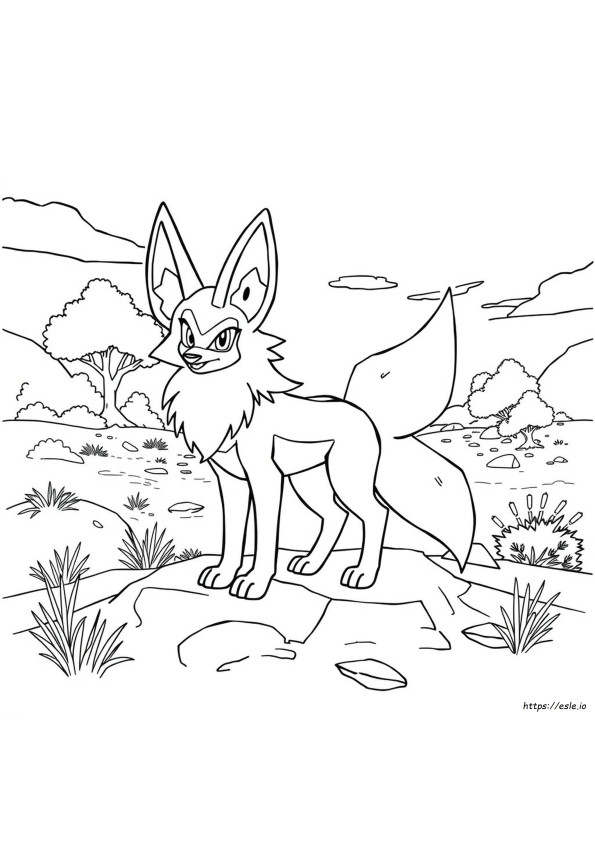 Pokemon Mightyena Coloring Pages